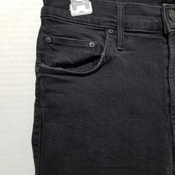 MOTHER jeans 27 Insider Crop Step Fray Not Guilty denim high rise distressed hem - Picture 3 of 16